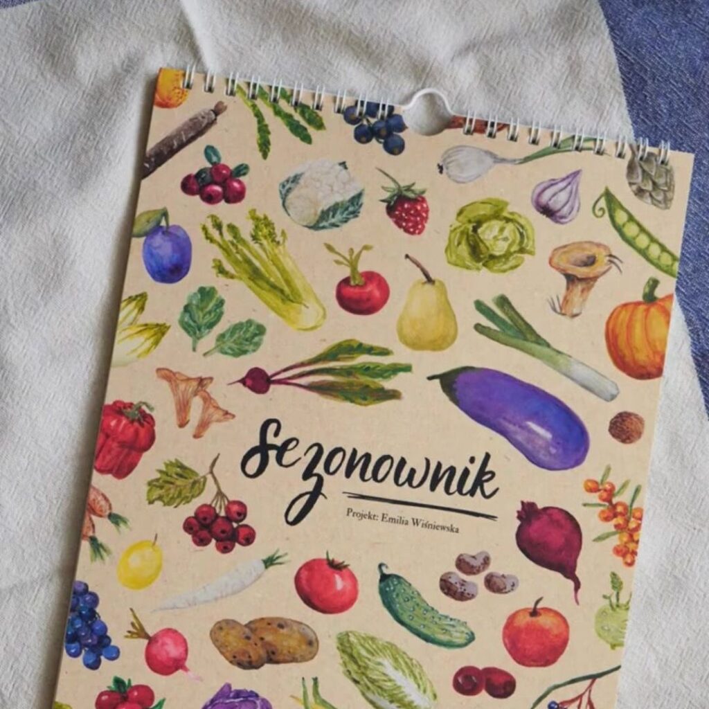 Sezonownik kalendarz sezonowy A4