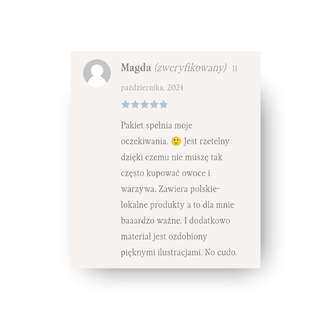 Magda o ebooku "Jak przechowywać warzywa i owoce?"
