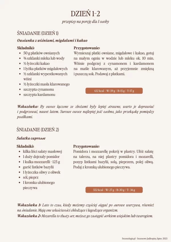 Sezonowe Jadłospisy (subskrypcja) - obrazek 7