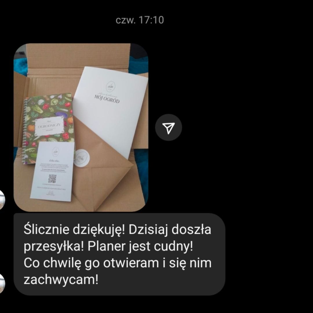 Planer ogrodniczy pakiet wiadomość IG