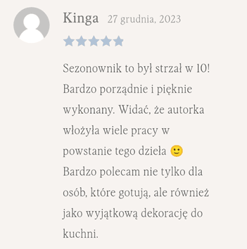 Sezonownik kuchenny - opinia Kinga